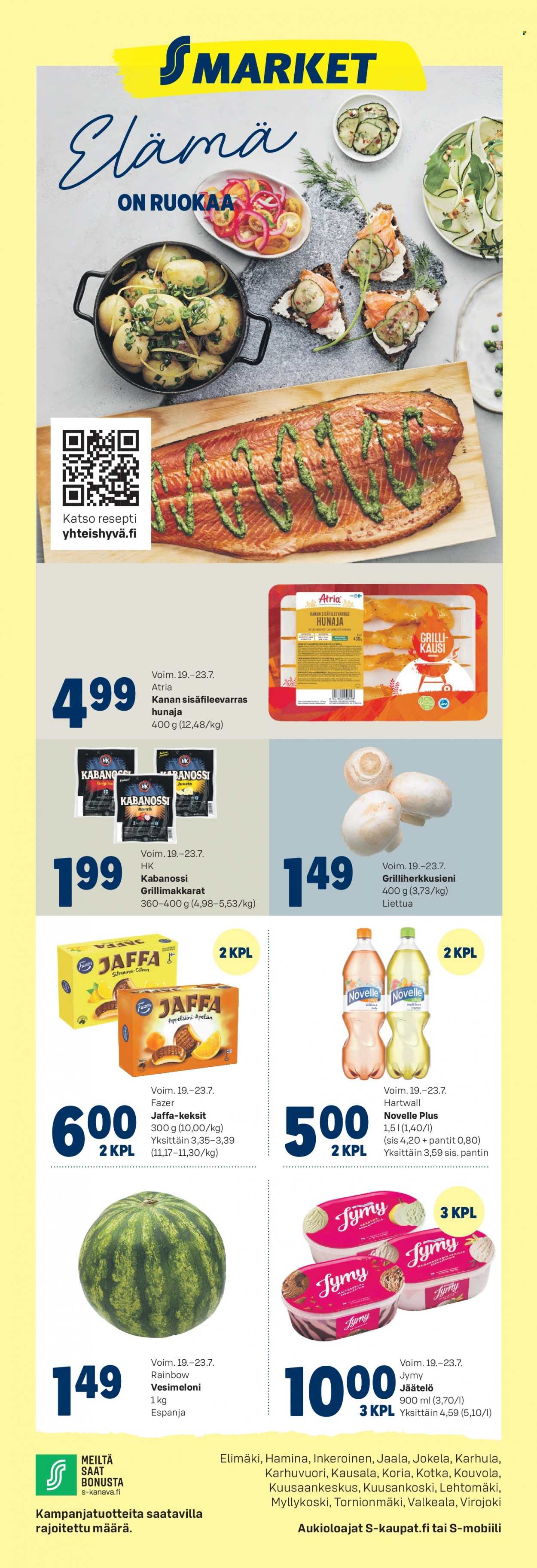 S-market tarjoukset - 19.07.2023 - 23.07.2023. Sivu 1