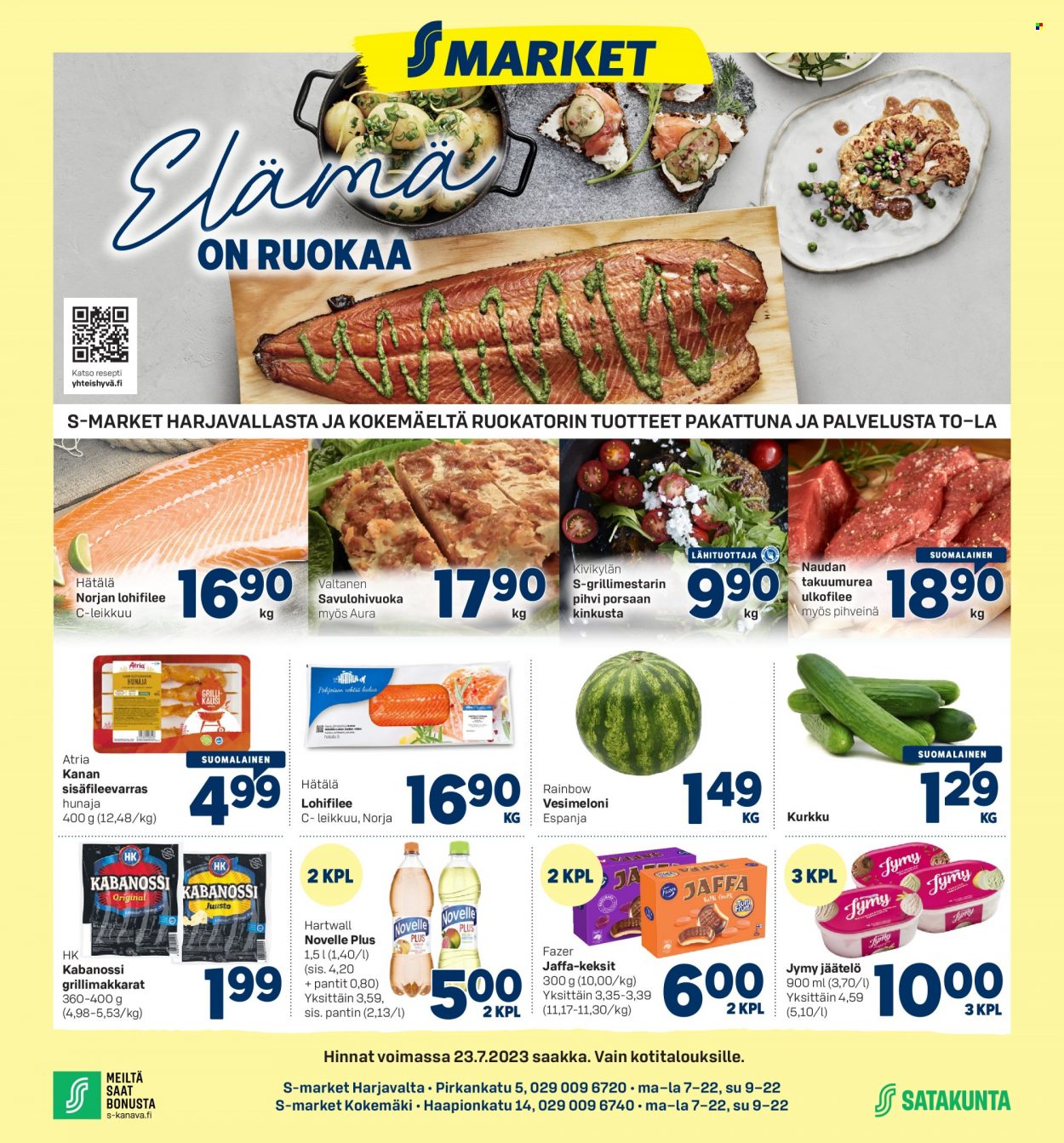 S-market tarjoukset - 20.07.2023 - 23.07.2023. Sivu 1