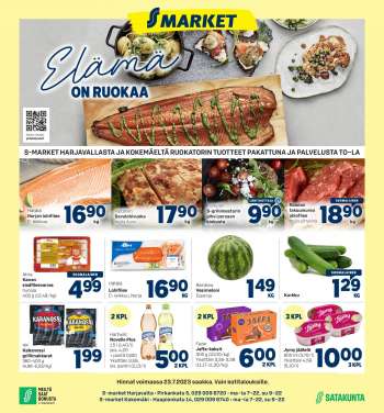 S-market tarjoukset  - 20.07.2023 - 23.07.2023.