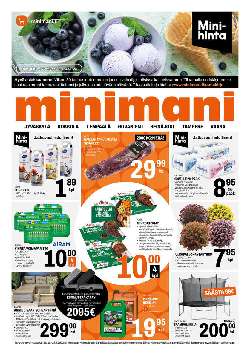 Minimani tarjoukset - 19.07.2023 - 23.07.2023. Sivu 1