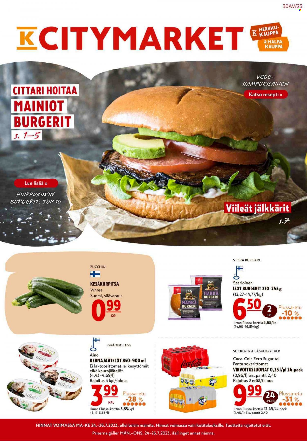 K-citymarket tarjoukset - 24.07.2023 - 26.07.2023. Sivu 1