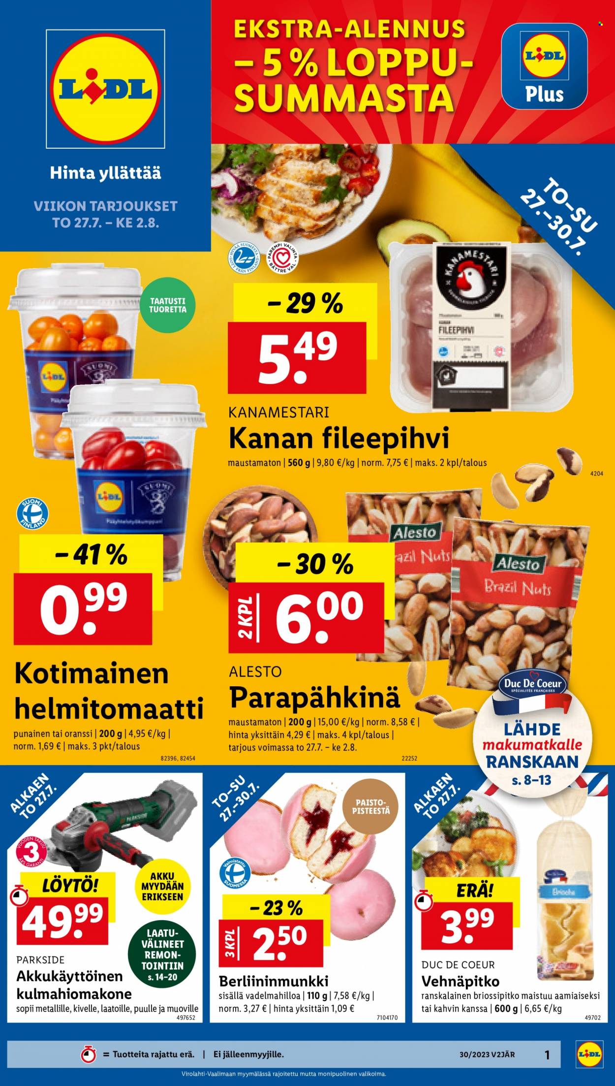 Lidl tarjoukset - 27.07.2023 - 02.08.2023. Sivu 1