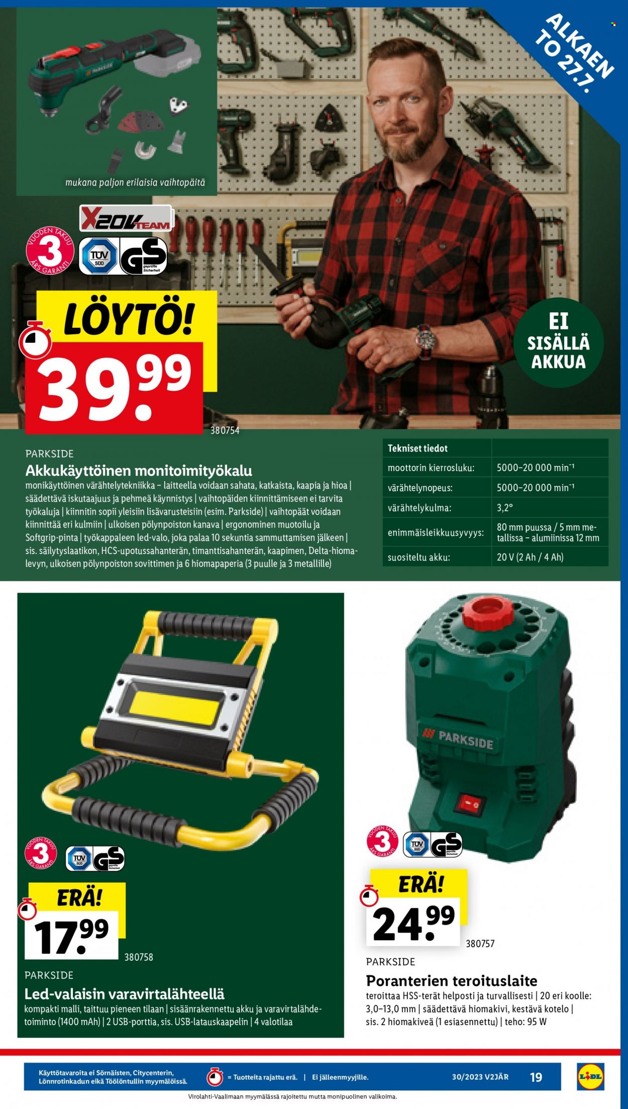 Lidl tarjoukset - 27.07.2023 - 02.08.2023. Sivu 21