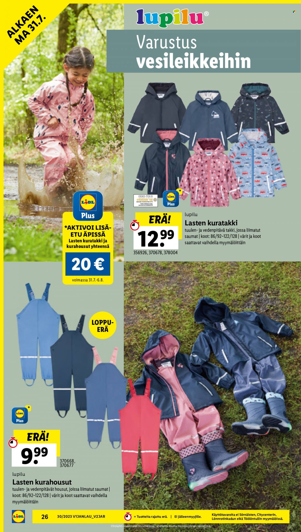 Lidl tarjoukset - 27.07.2023 - 02.08.2023. Sivu 30