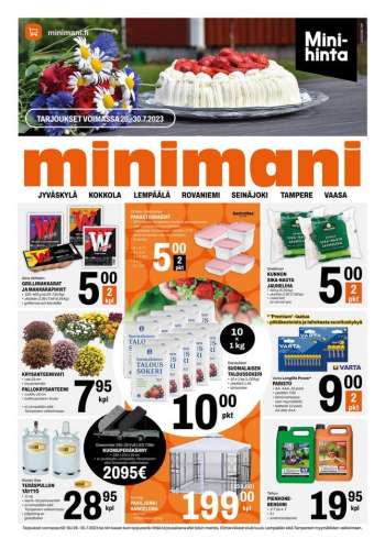 Minimani tarjoukset  - 26.07.2023 - 30.07.2023.