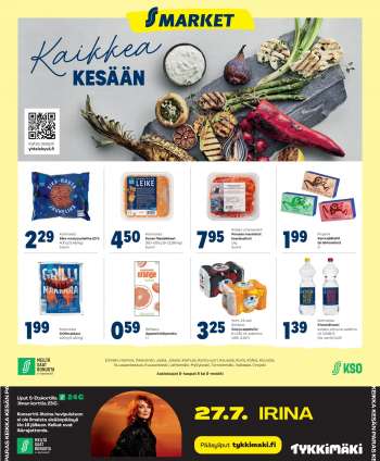 S-market tarjoukset  - 26.07.2023 - 30.07.2023.