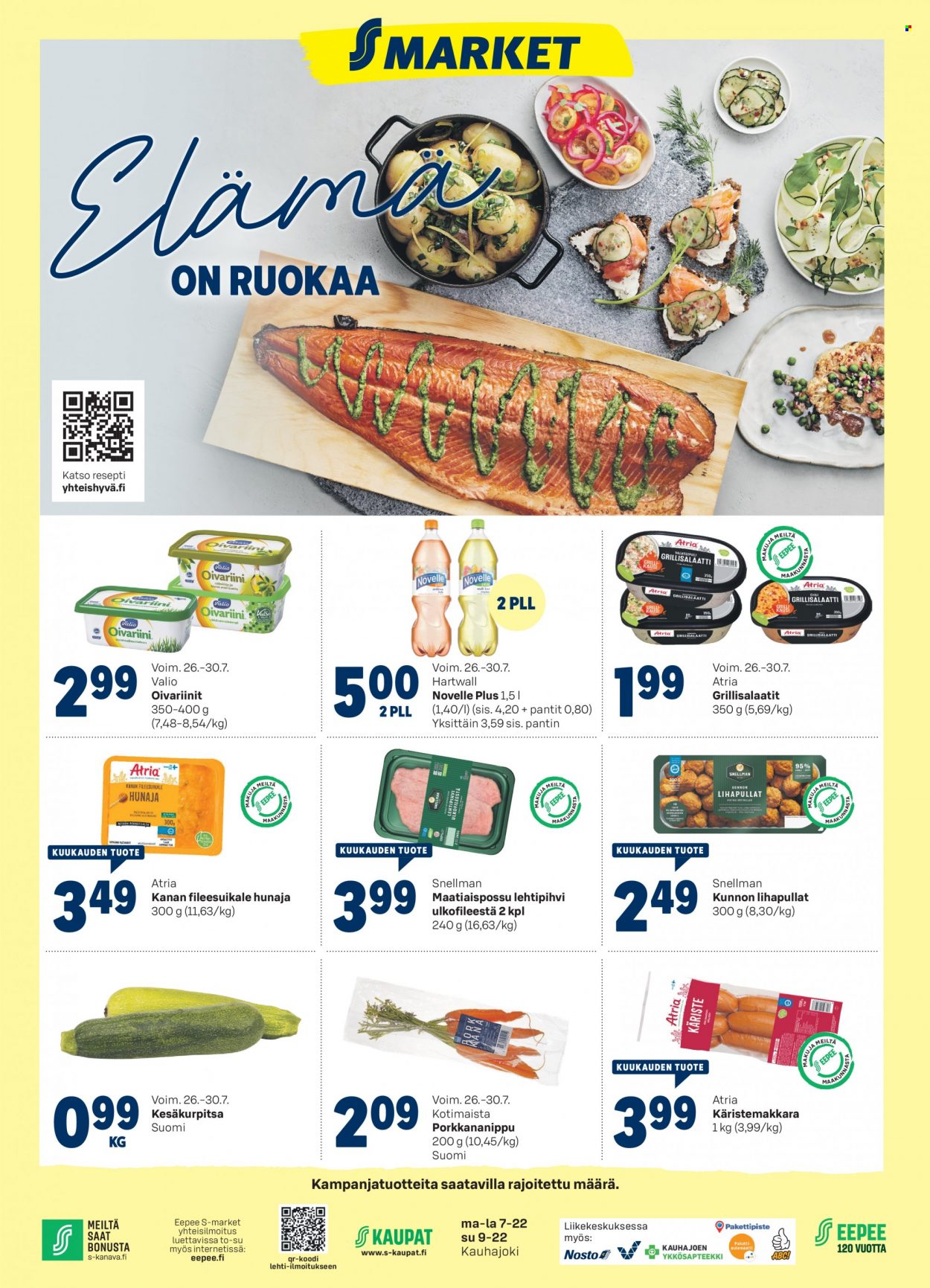 S-market tarjoukset - 26.07.2023 - 30.07.2023. Sivu 1