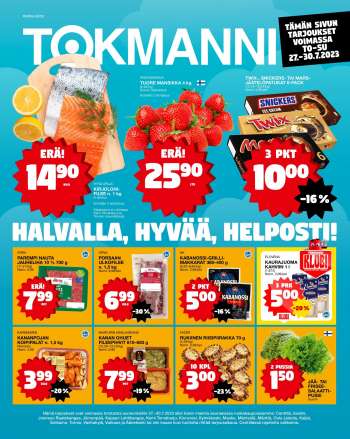 Tokmanni tarjoukset  - 27.07.2023 - 30.07.2023.