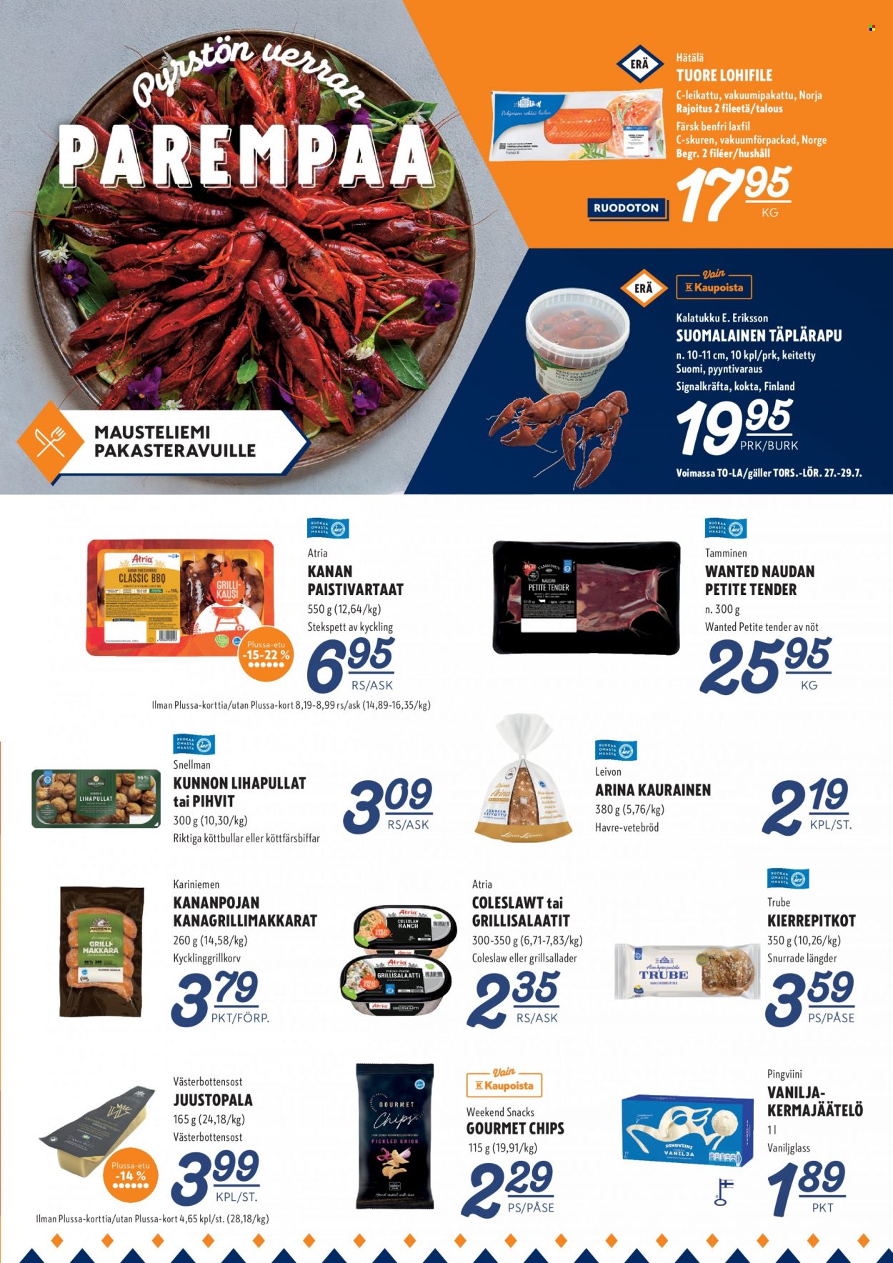 K-Supermarket tarjoukset - 27.07.2023 - 30.07.2023. Sivu 3