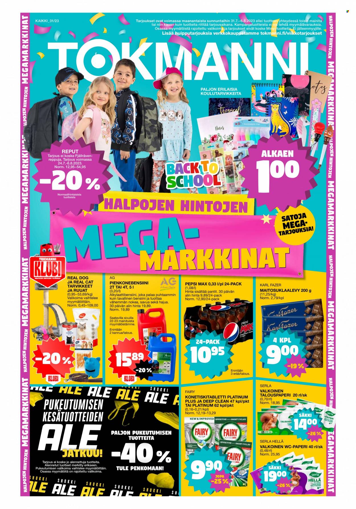 Tokmanni tarjoukset - 31.07.2023 - 06.08.2023. Sivu 1