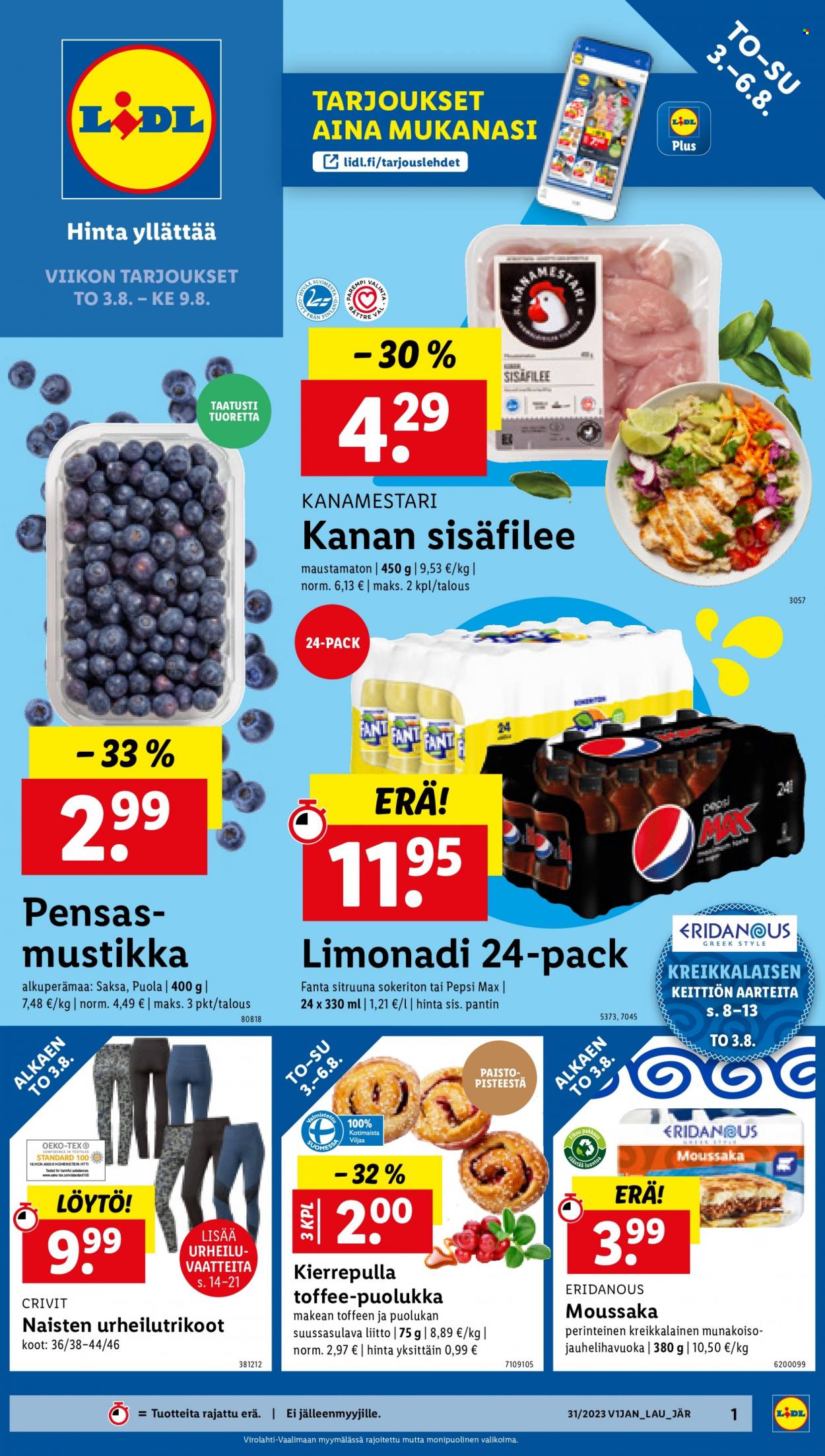 Lidl tarjoukset - 03.08.2023 - 09.08.2023. Sivu 1