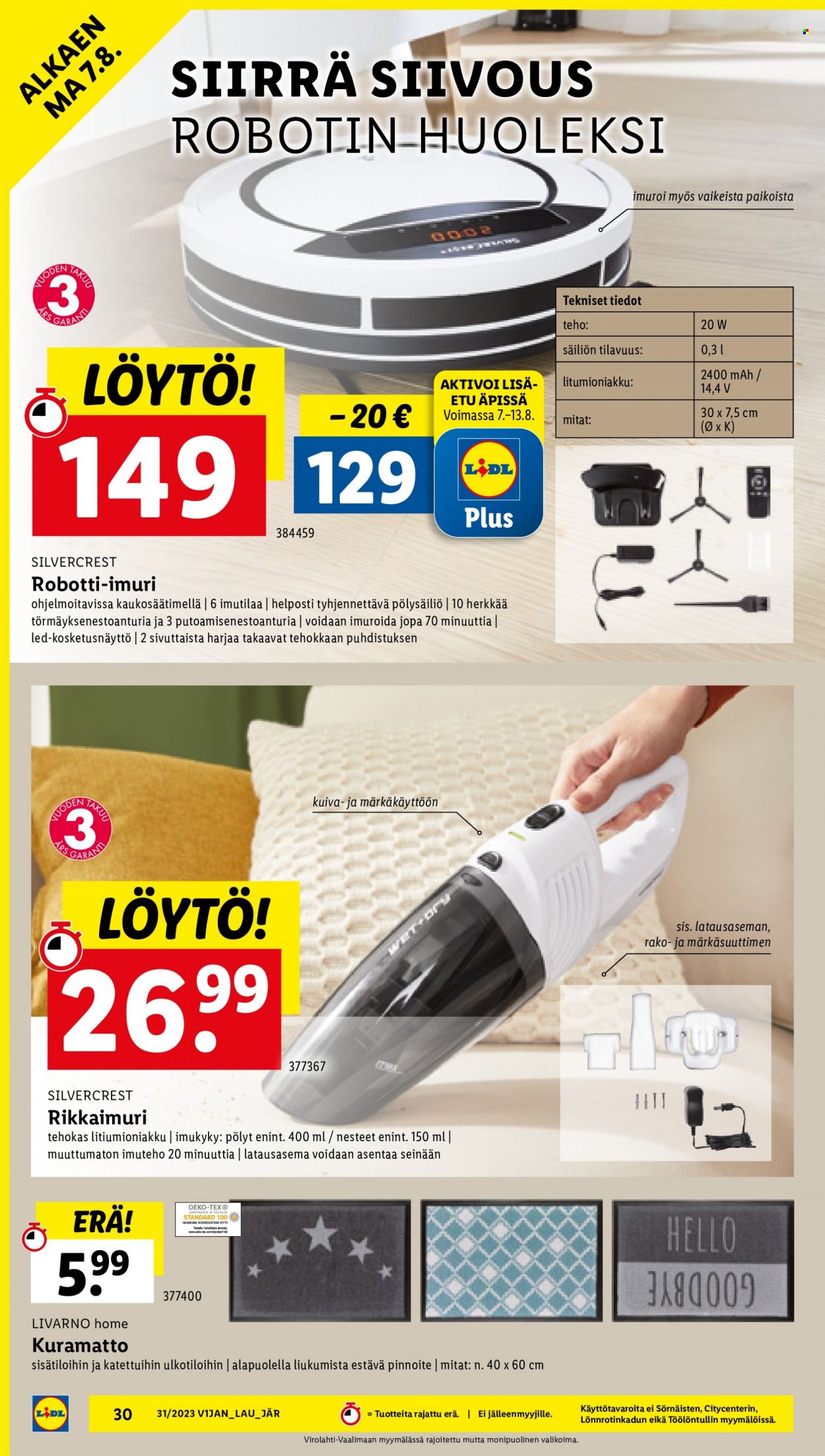 Lidl tarjoukset - 03.08.2023 - 09.08.2023. Sivu 34