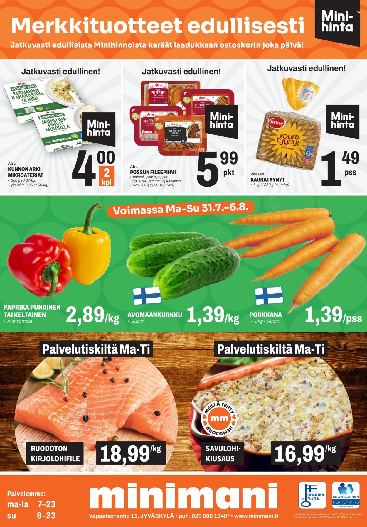 Minimani tarjoukset - 31.07.2023 - 06.08.2023. Sivu 1