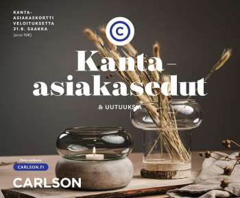 Carlson tarjoukset  - 01.08.2023 - 31.08.2023.