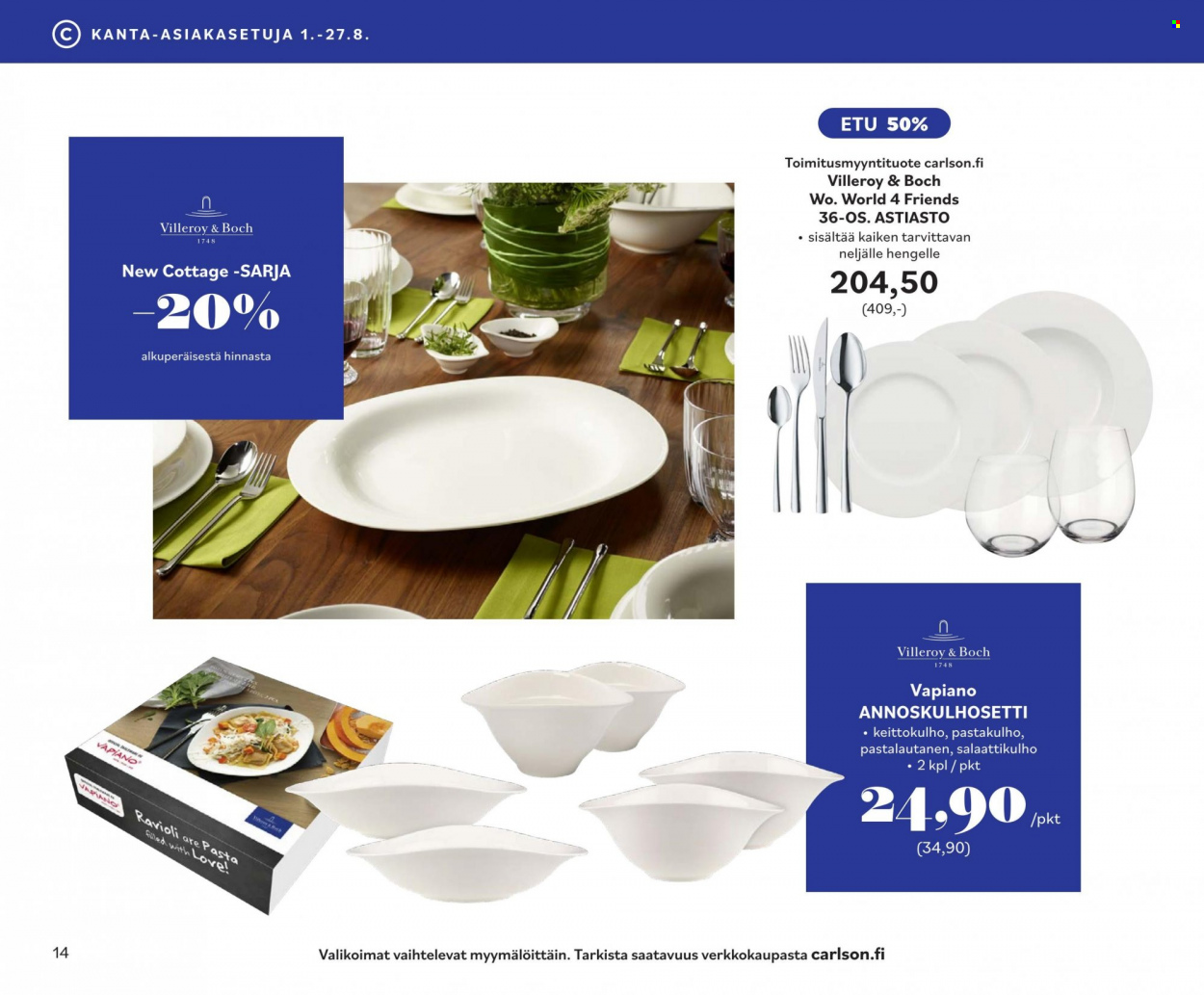 Carlson tarjoukset - 01.08.2023 - 31.08.2023. Sivu 14