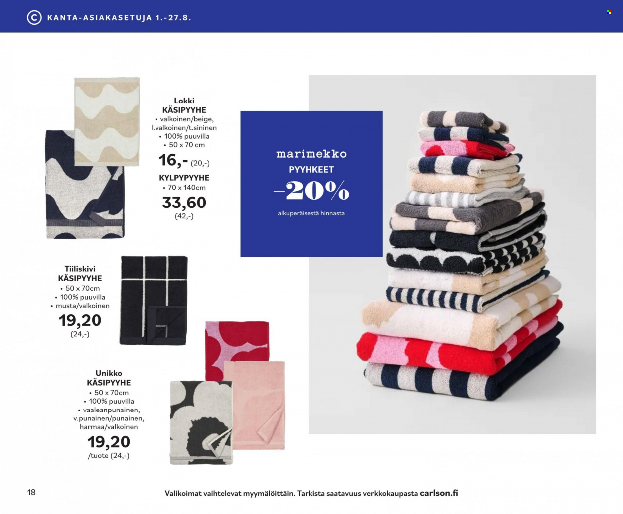Carlson tarjoukset - 01.08.2023 - 31.08.2023. Sivu 18