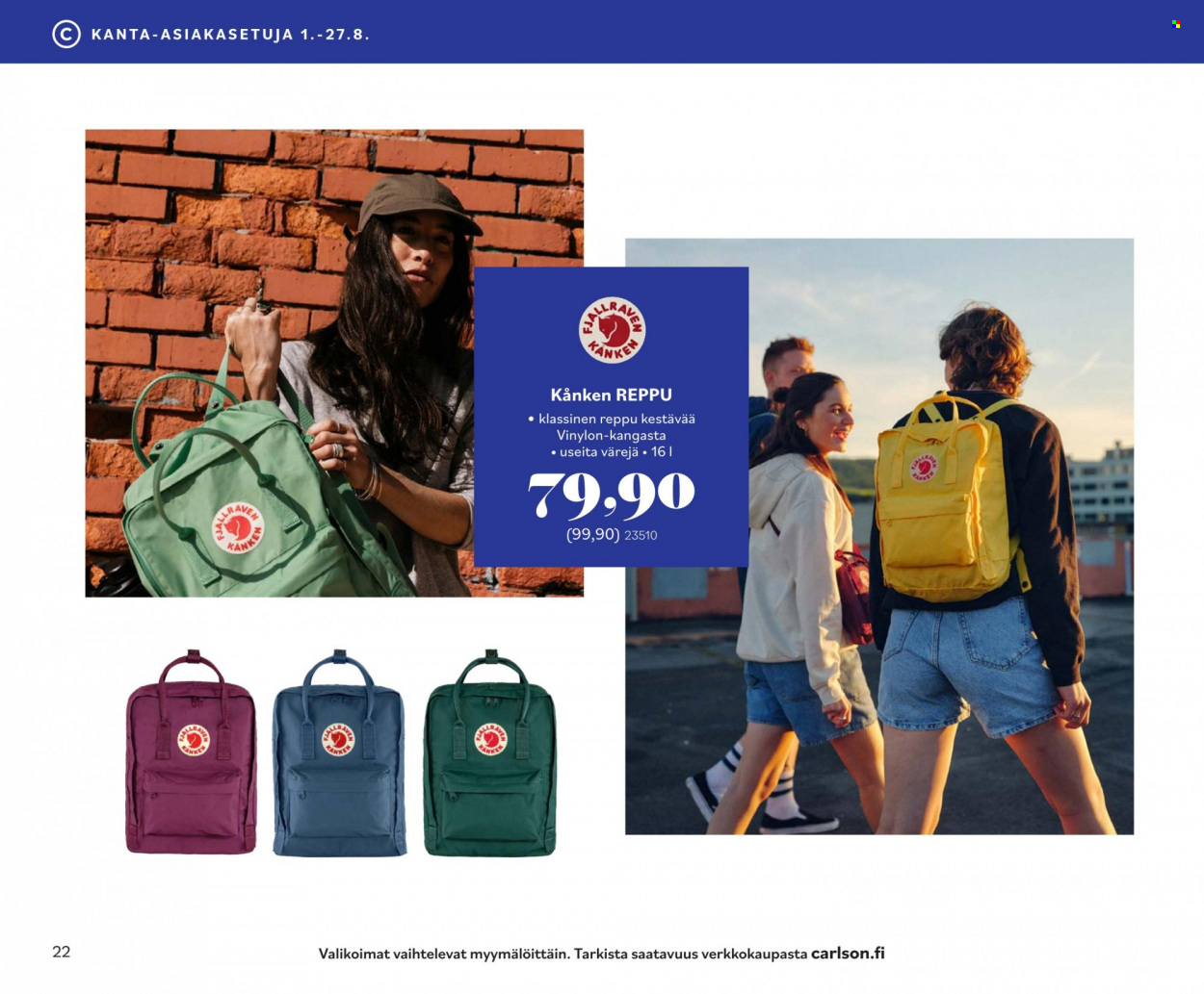 Carlson tarjoukset - 01.08.2023 - 31.08.2023. Sivu 22