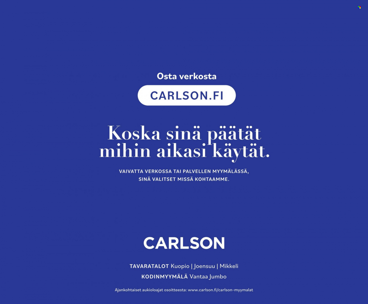 Carlson tarjoukset - 01.08.2023 - 31.08.2023. Sivu 26