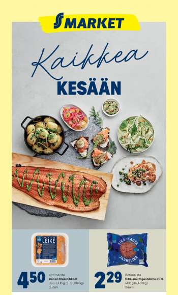 S-market tarjoukset  - 02.08.2023 - 06.08.2023.