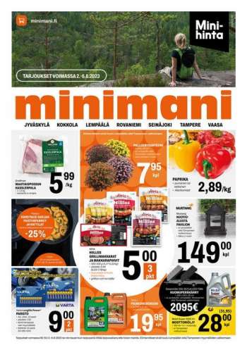 Minimani tarjoukset  - 02.08.2023 - 06.08.2023.