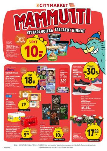 K-citymarket tarjoukset  - 03.08.2023 - 13.08.2023.