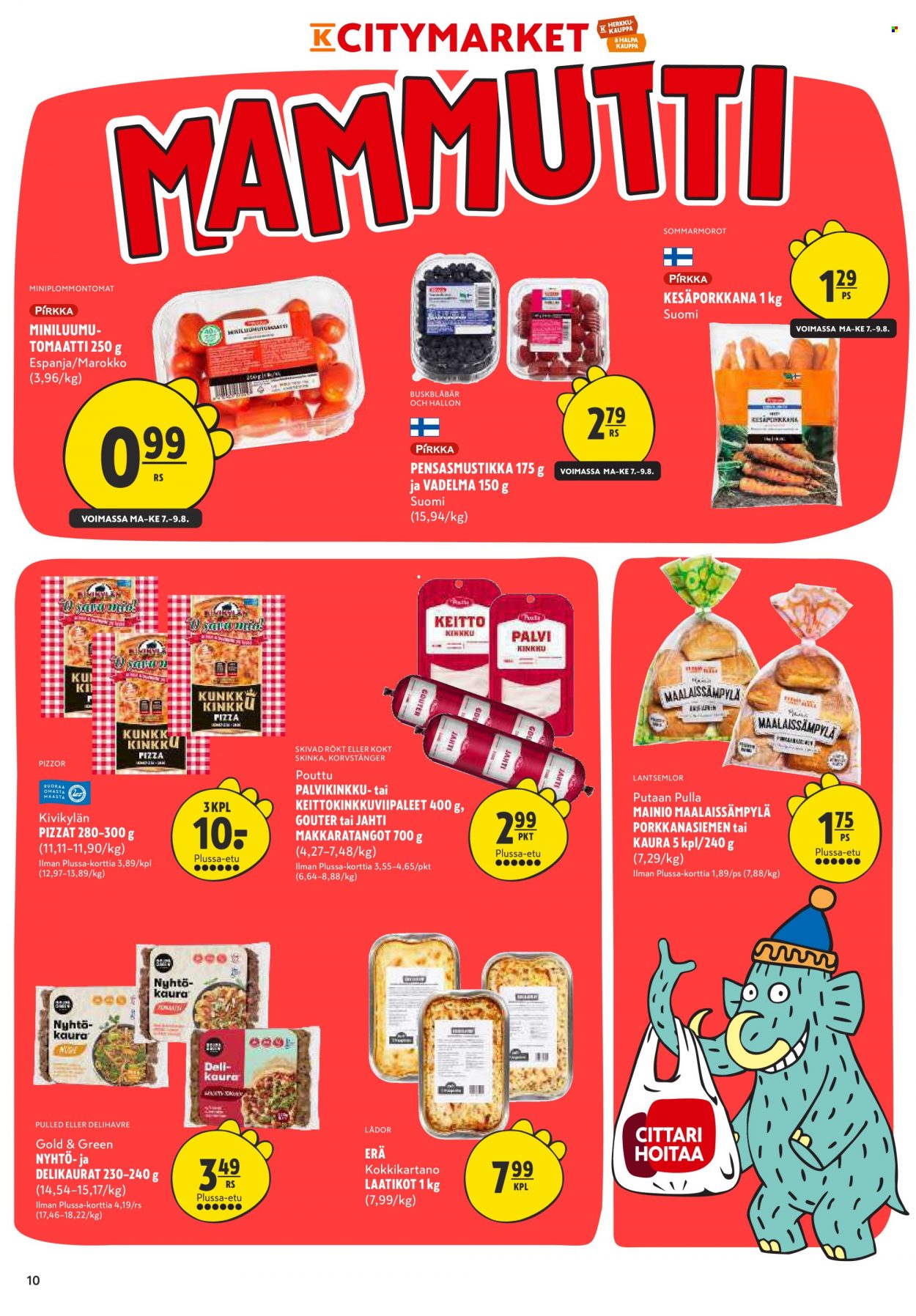 K-citymarket tarjoukset - 07.08.2023 - 13.08.2023. Sivu 10