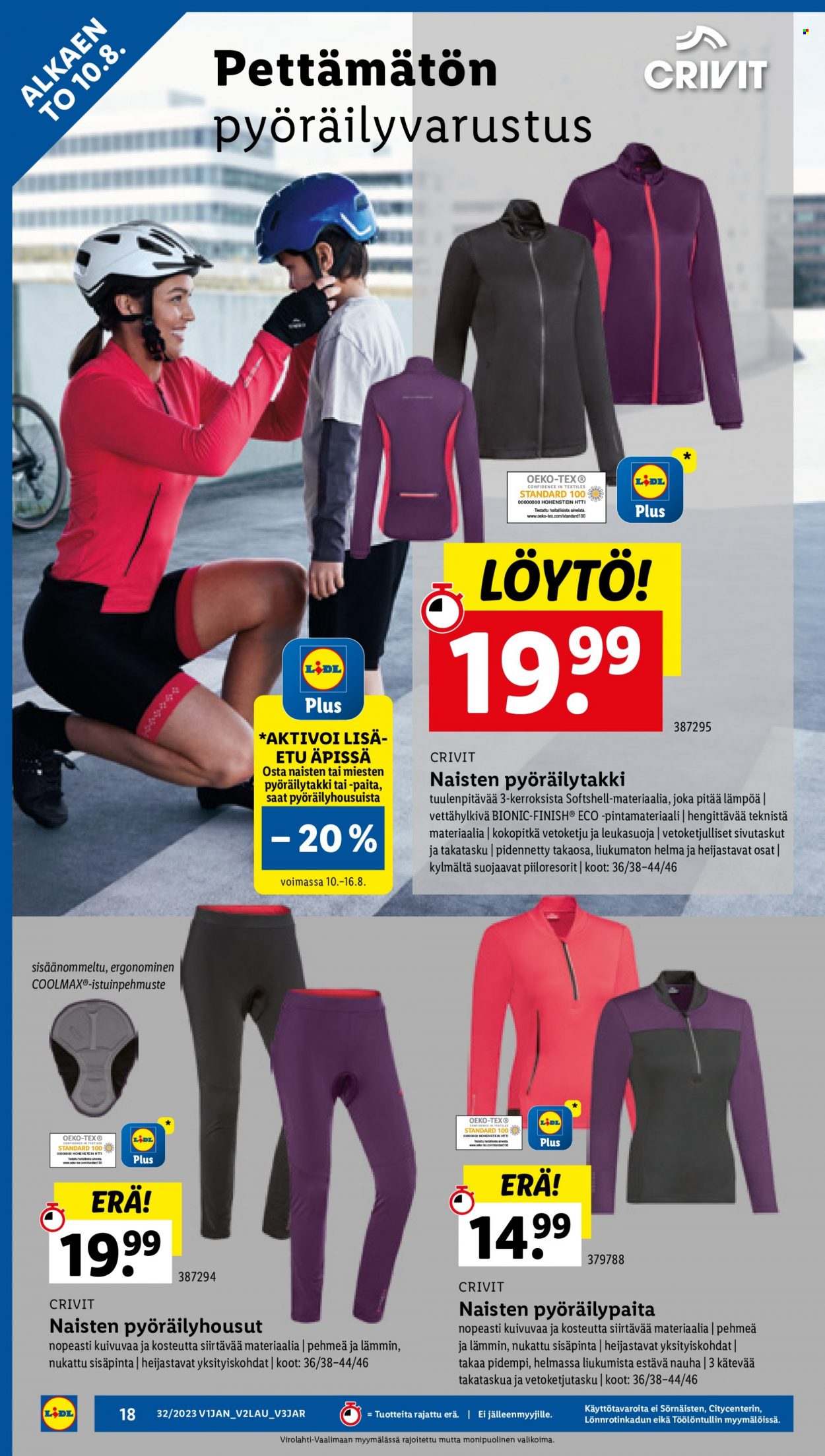 Lidl tarjoukset - 10.08.2023 - 16.08.2023. Sivu 20