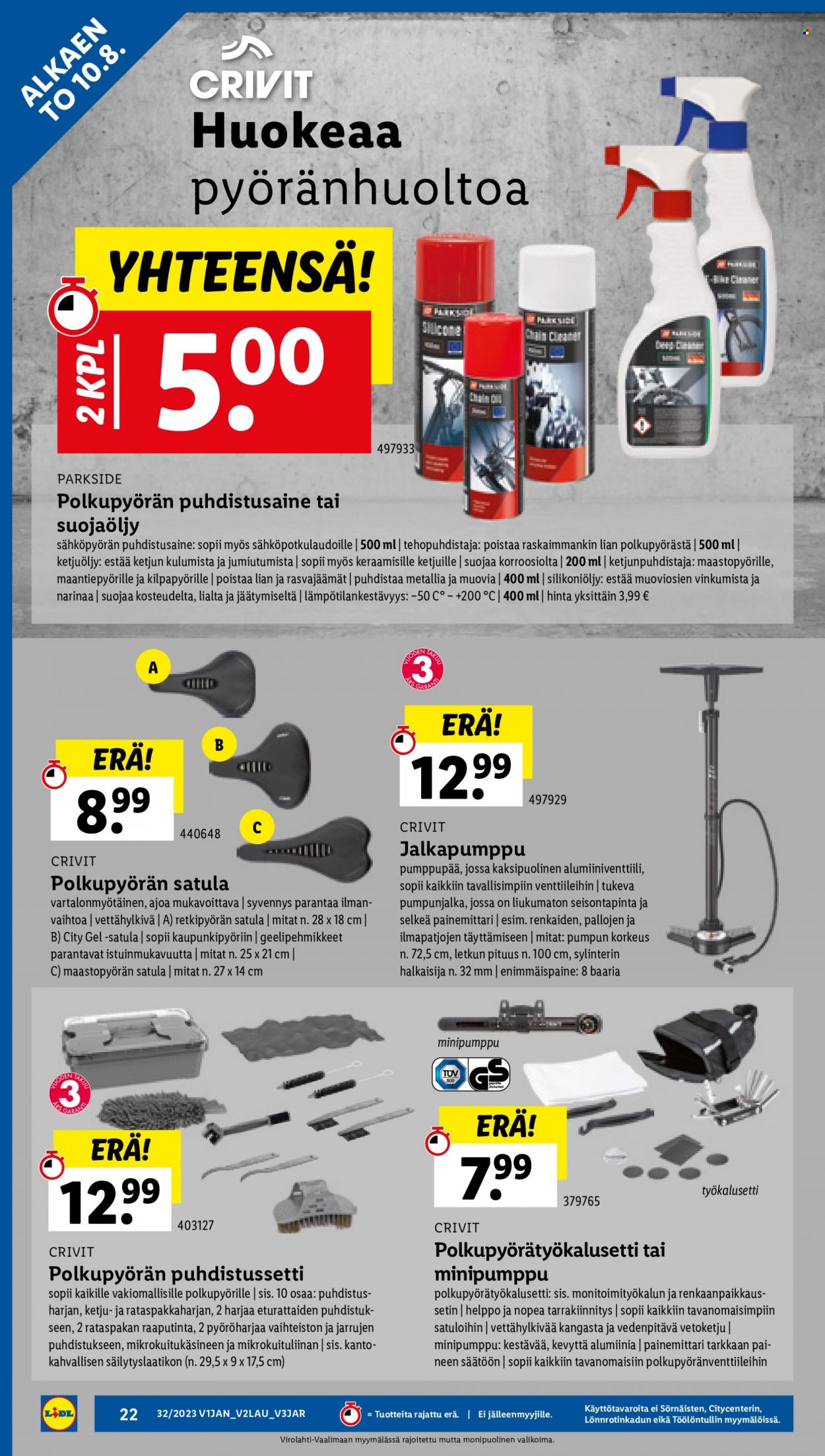 Lidl tarjoukset - 10.08.2023 - 16.08.2023. Sivu 24