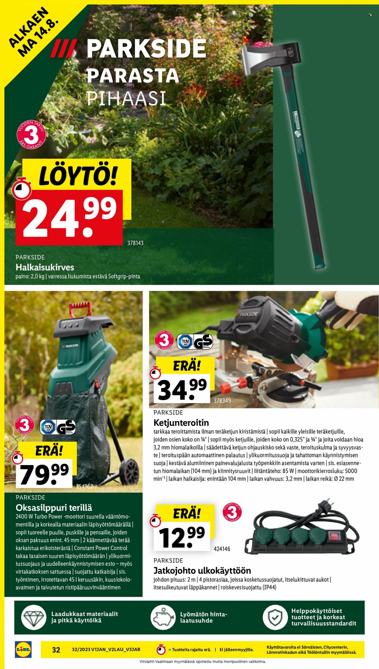 Lidl tarjoukset - 10.08.2023 - 16.08.2023. Sivu 36