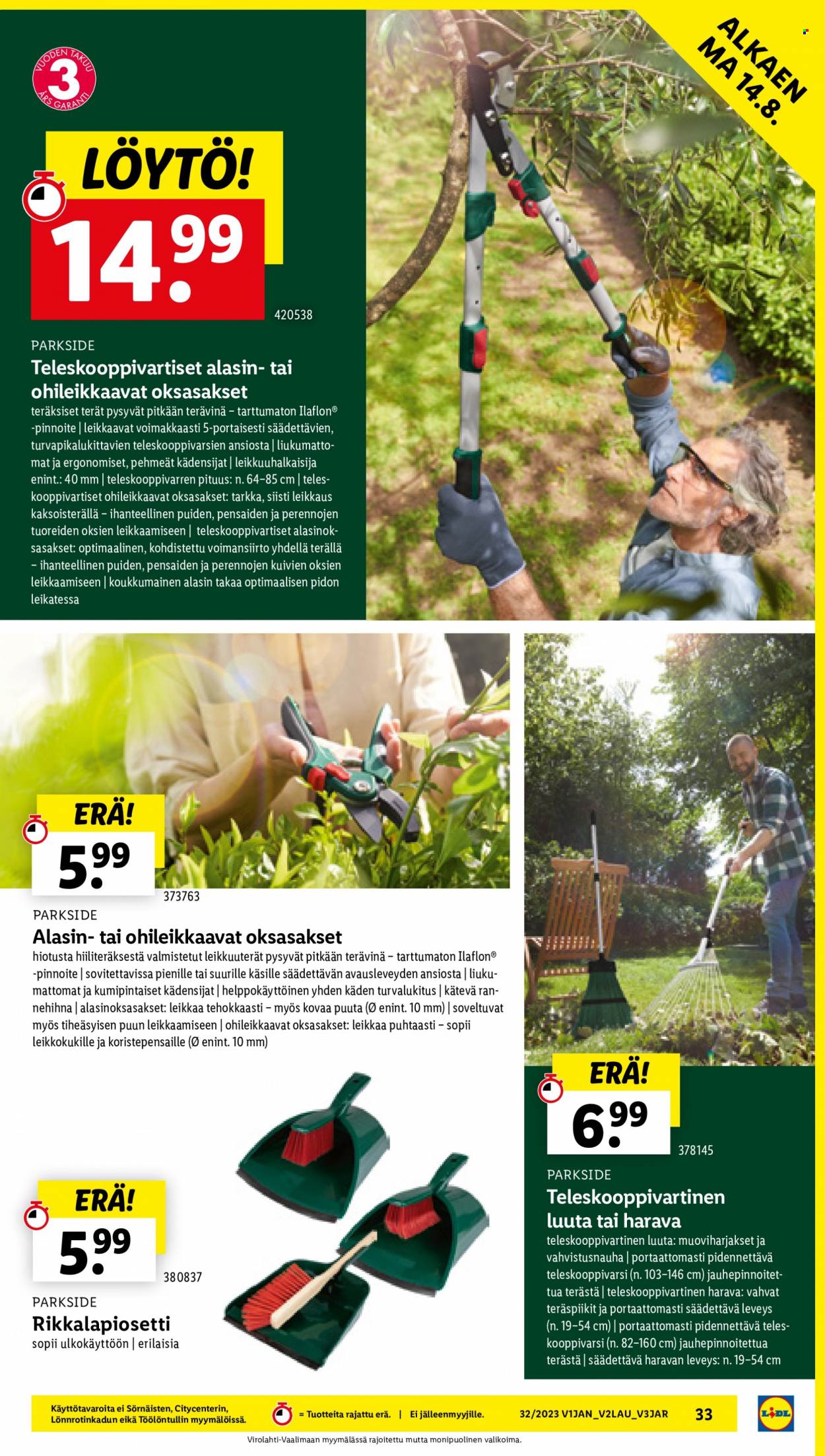 Lidl tarjoukset - 10.08.2023 - 16.08.2023. Sivu 37
