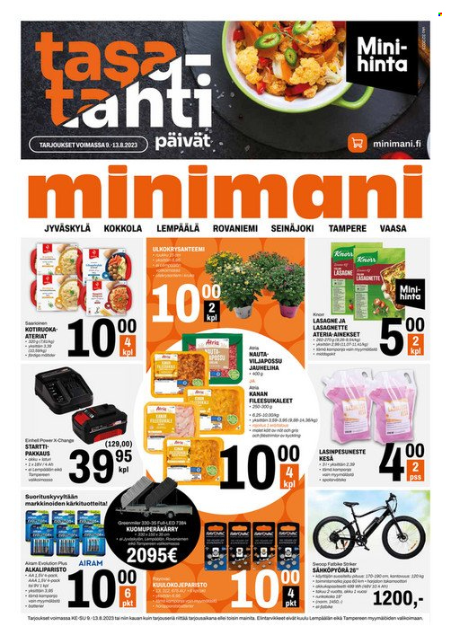 Minimani tarjoukset - 09.08.2023 - 13.08.2023. Sivu 1