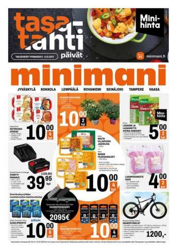 Minimani tarjoukset  - 09.08.2023 - 13.08.2023.