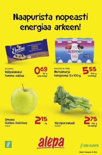 Alepa tarjoukset  - 09.08.2023 - 15.08.2023.