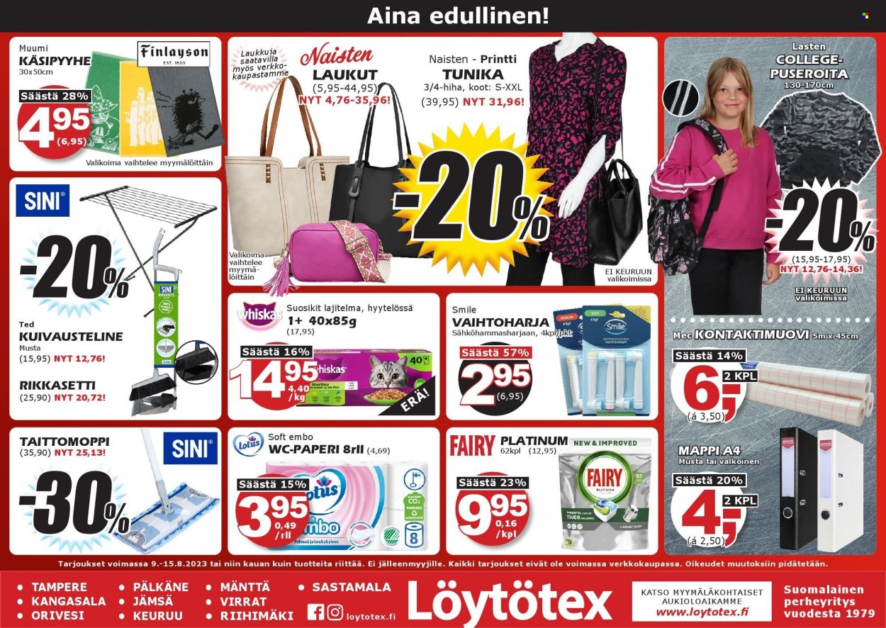 Löytötex tarjoukset - 09.08.2023 - 15.08.2023. Sivu 1