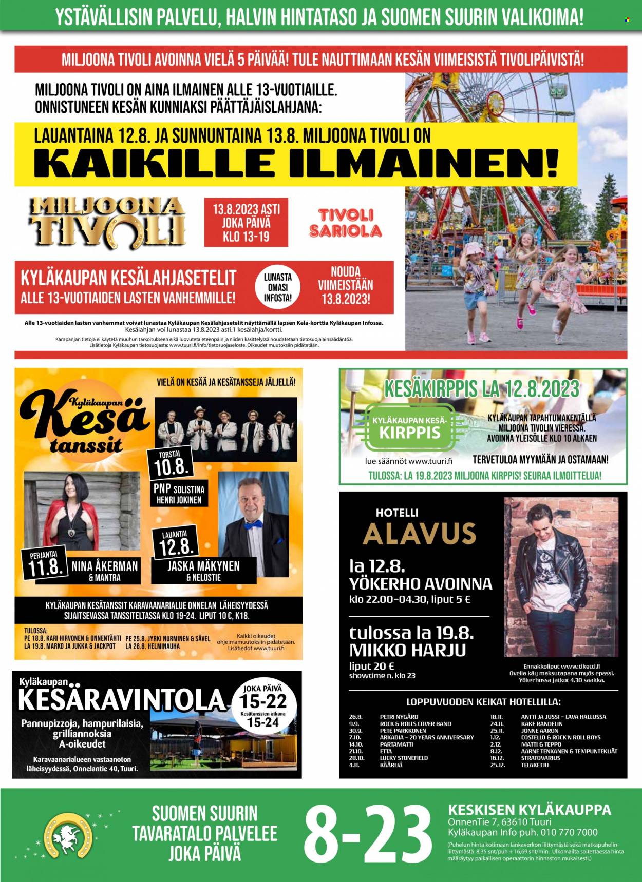 Tuuri tarjoukset - 09.08.2023 - 15.08.2023. Sivu 1