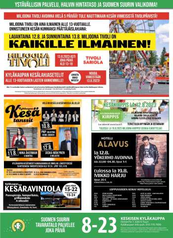 Tuuri tarjoukset  - 09.08.2023 - 15.08.2023.