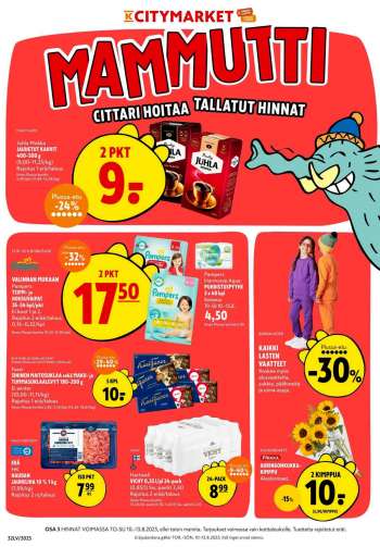 K-citymarket tarjoukset  - 10.08.2023 - 13.08.2023.