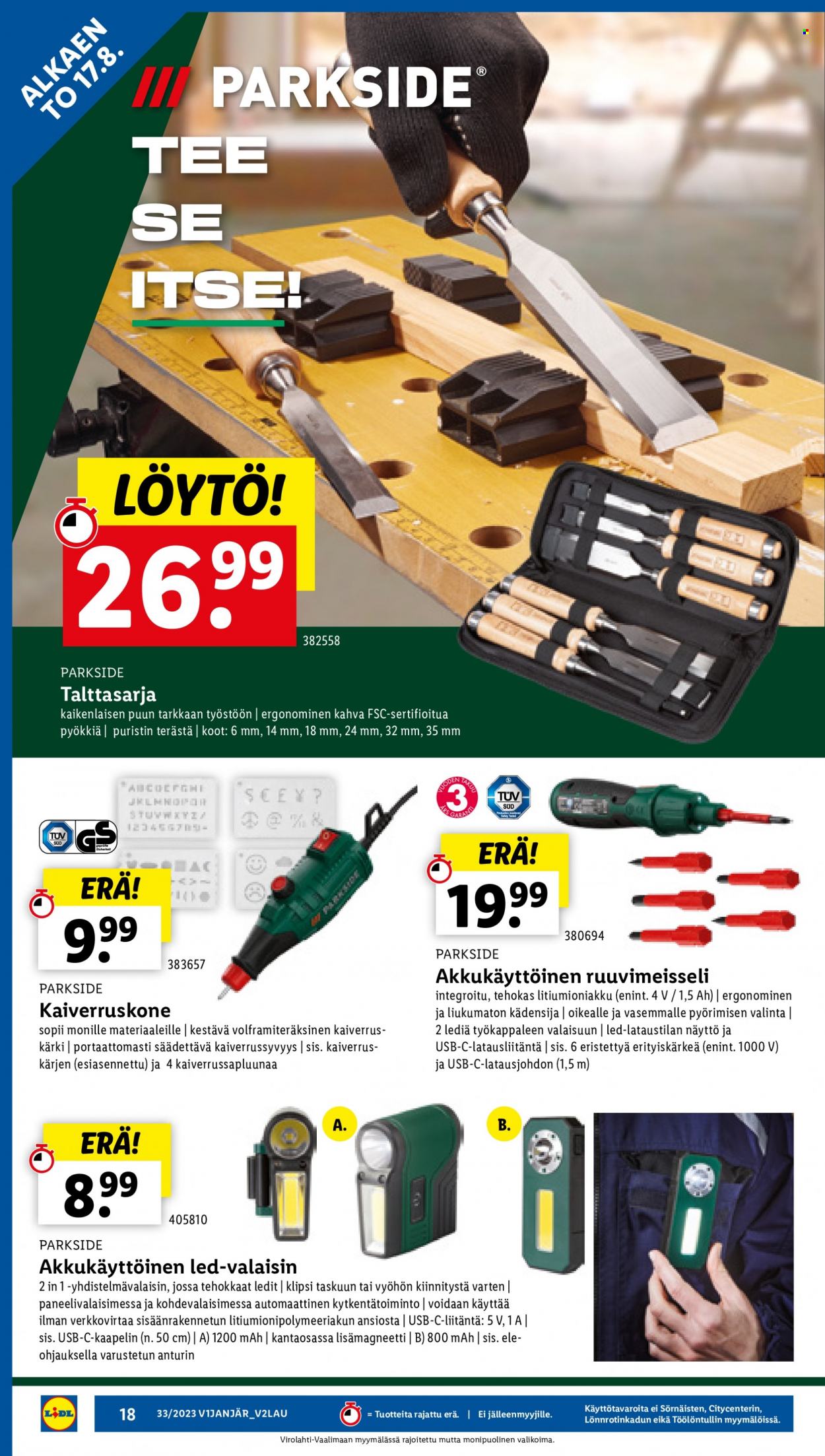 Lidl tarjoukset - 17.08.2023 - 23.08.2023. Sivu 20