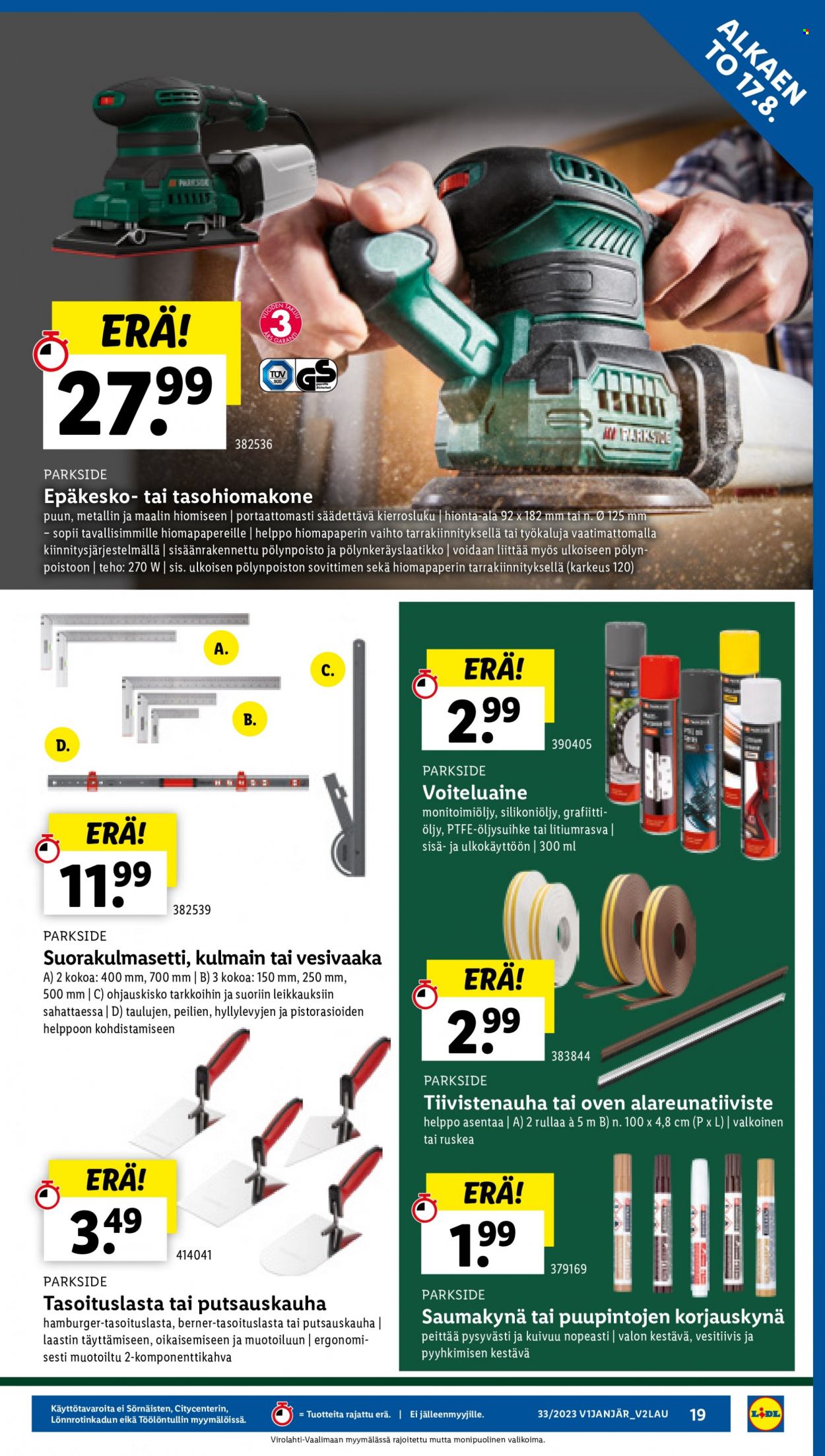 Lidl tarjoukset - 17.08.2023 - 23.08.2023. Sivu 21