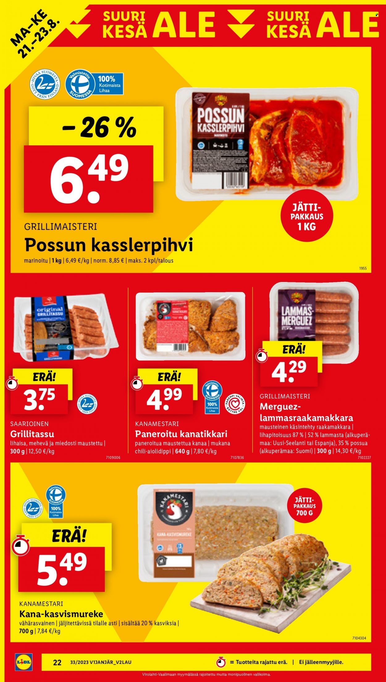 Lidl tarjoukset - 17.08.2023 - 23.08.2023. Sivu 26