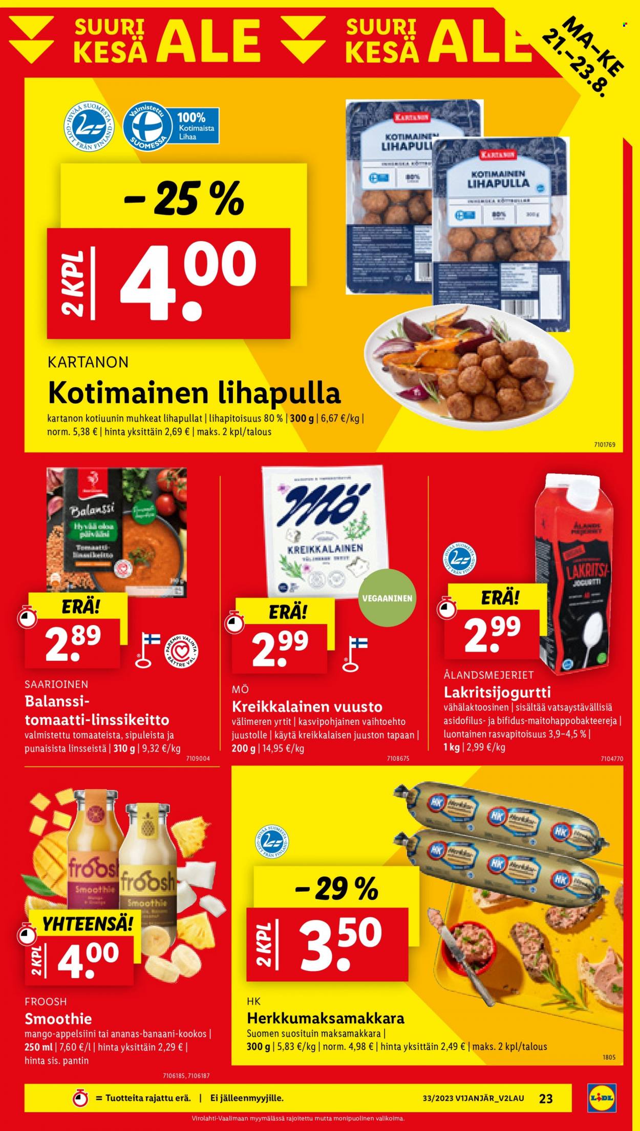 Lidl tarjoukset - 17.08.2023 - 23.08.2023. Sivu 27