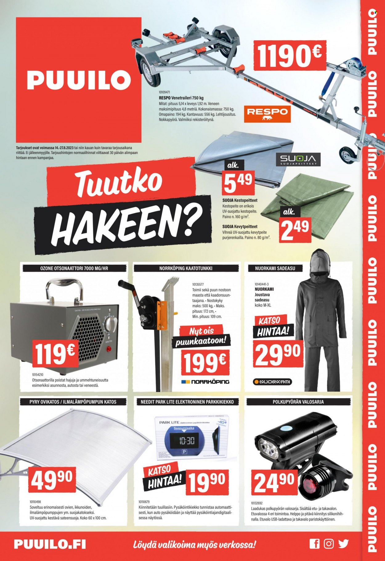 Puuilo tarjoukset - 14.08.2023 - 27.08.2023. Sivu 1