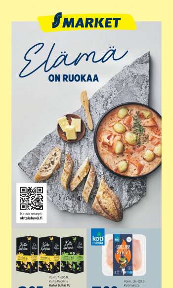 S-market tarjoukset  - 16.08.2023 - 20.08.2023.