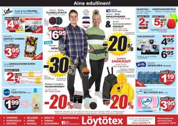 Löytötex tarjoukset  - 16.08.2023 - 22.08.2023.