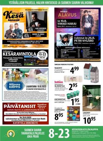 Tuuri tarjoukset  - 16.08.2023 - 22.08.2023.