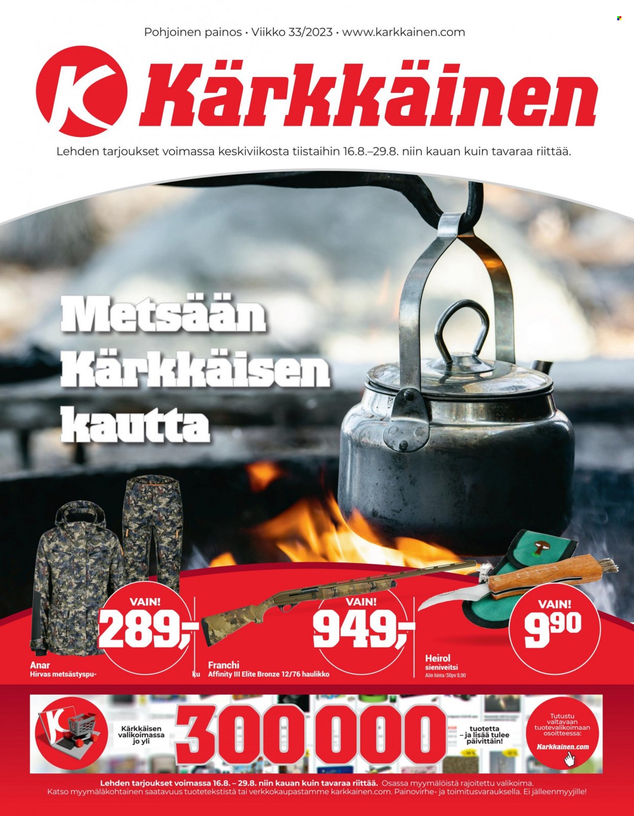 Kärkkäinen tarjoukset - 16.08.2023 - 29.08.2023. Sivu 1