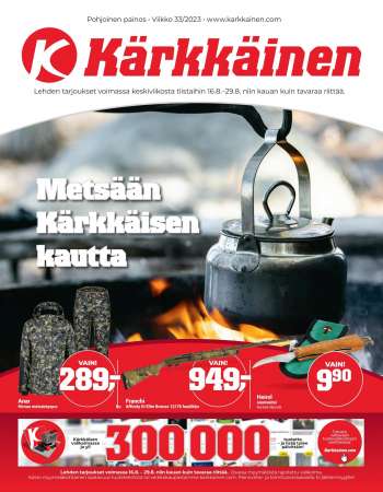 Kärkkäinen tarjoukset  - 16.08.2023 - 29.08.2023.