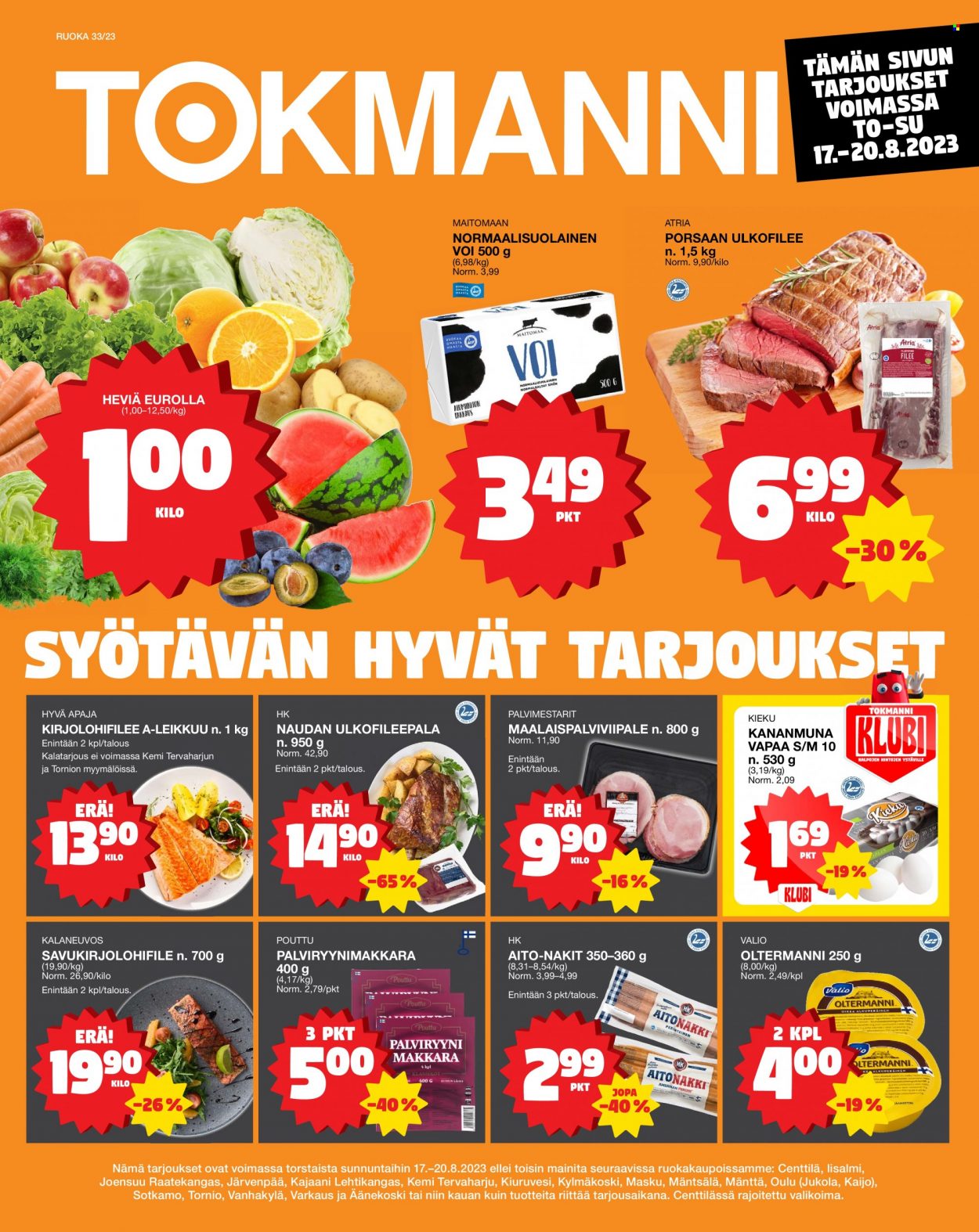 Tokmanni tarjoukset - 17.08.2023 - 20.08.2023. Sivu 1