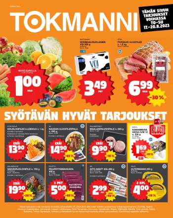 Tokmanni tarjoukset  - 17.08.2023 - 20.08.2023.