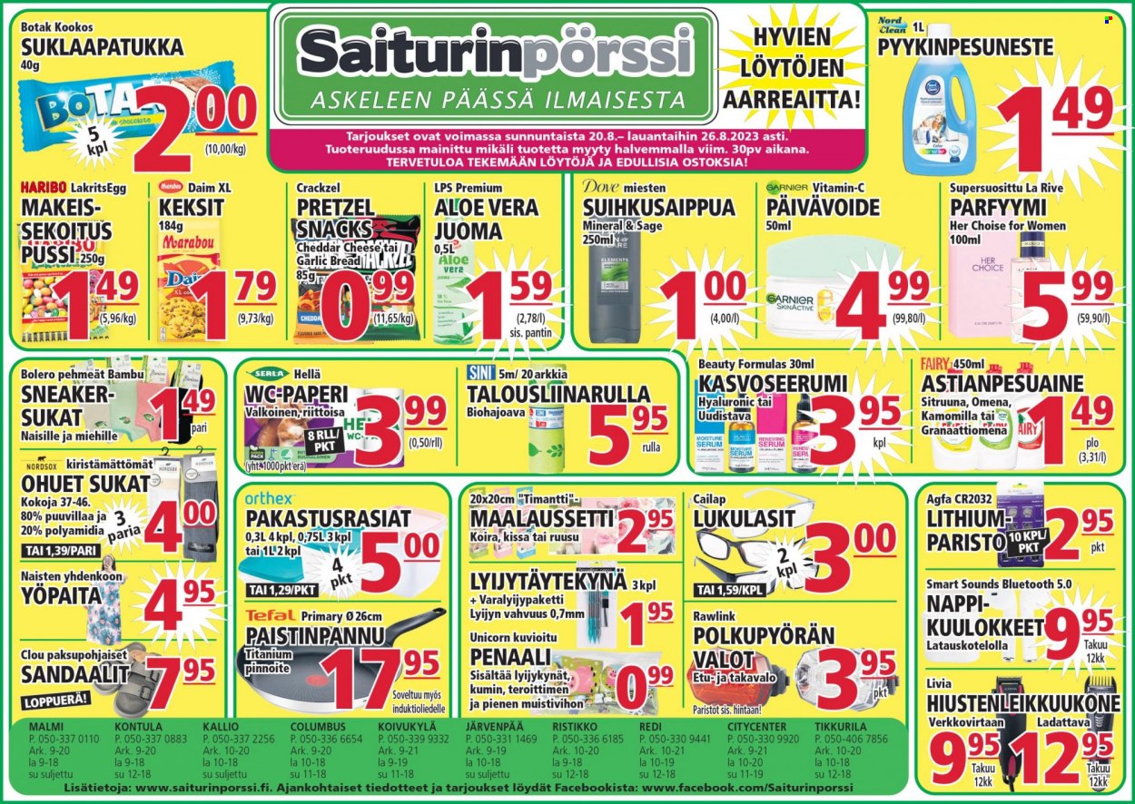 Saiturinpörssi tarjoukset - 20.08.2023 - 26.08.2023. Sivu 1
